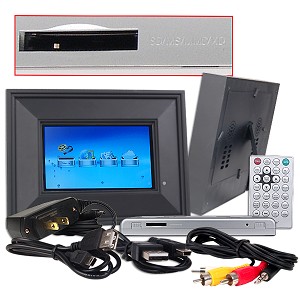 7" Widescreen PhotoShare Portable Frame & Media Player